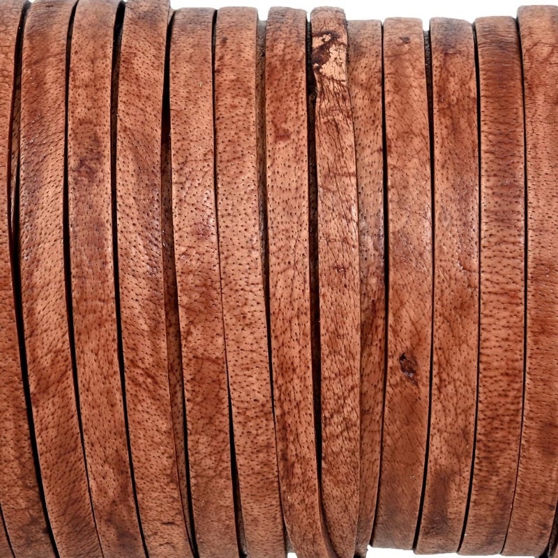 GENIQUE 3mm Leather Cord, 1/8 inch Leather String Cord, Leather Strips for Leather Shoe Laces, Necklace, Bracelets, Jewelry Making, Crafting (3mm Saddle Brown Distressed 5Mtr) - Image 4